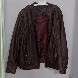 Simply Emma Purple leather jacket